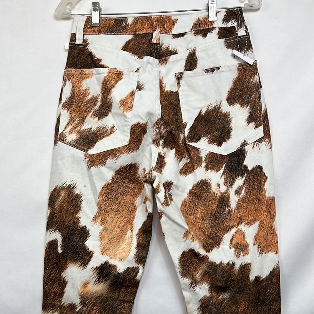 We Wore what White and brown animal print jeans size 26 NWT - Picture 12 of 16